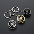 Miniatyrbillede 3 af 10: Wheel Tire Style Nøglering Wheel Hub Nøglering SORT Black