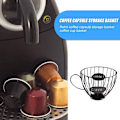 Miniatyrbillede 10 af 10: Kaffekrus Form opbevaringsstativ Frugtbakke SORT Black