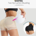 Miniatyrbild 3 av 10: Butt Lifter Trosa Shapewear Shorts APRICOT M apricot M