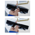 Miniatyrbillede 5 af 10: Y2K Solbriller Wrap Around Solbriller SORT Black