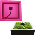 Miniatyrbillede 1 af 5: Firkantet blomsterpotte Silikoneforme Silikoneforme Betonpotte
