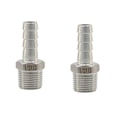 Miniatyrbillede 1 af 4: 2 STK Modhager/modhager Slange Fitting Rør Adapter Fitting 3/8" Modhage til