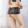 Pikkukuva 8 / 10: Pitsihousut G-string stringit SININEN&RUUSUN PUNAINEN SININEN&RUUSUN PUNAINEN Blue&Rose Red