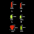 Miniatyrbild 3 av 10: Float Tail Iøjnefaldende bønner Bevægelig Float RØD LANG SØLE-L Red Long column-L-Long column-L