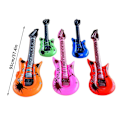 Miniatyrbild 2 av 10: 6 st uppblåsbar gitarr rockgitarrleksak RANDOM COLORB B Random ColorB