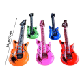Miniatyrbillede 2 af 10: 6 stk oppustelig guitar rockguitar legetøj TILFÆLDIG FARVE B Random ColorB