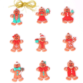Pikkukuva 1 / 10: 6 kpl/9 kpl/12 kpl piparkakkumiehen riipus karhuriipus 9 kpl 9 kpl 9Pcs