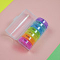 Miniatyrbilde 6 av 8: 7Days Pill Organizer Weekly Medicine Box 2 2 2