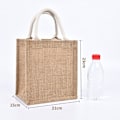 Miniatyrbillede 1 af 10: Kvinder linned taske Jute muleposer 21X23X15CM 21x23x15cm