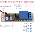 Miniatyrbilde 6 av 7: Justerbar Tidsbryter Modul Timer Relé Modul Timer Delay