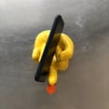 Miniatyrbillede 5 af 10: Mellemfinger Andefigurer Resin And Dekoration GUL Yellow