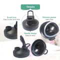 Miniatyrbild 6 av 10: 86mm 70mm Mason Jar Lock Pip Lock SVART FÖR 86MM black for 86mm