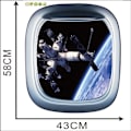Miniatyrbild 4 av 5: 3D Space Astronaut Window Väggdekor Galaxy and Planet