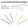 Miniatyrbilde 3 av 10: 10 STK Enkelrads rett overskrift 40Pin SVART Black