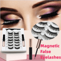 Miniatyrbild 5 av 6: Magnetiska ögonfransar Eyeliner Kit 7 par lösfransar flytande eyeliner