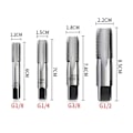 Pikkukuva 2 / 10: 1/8" 1/4" 3/8" 1/2" kierretappi HSS kartio 3 3 3