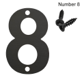 Pikkukuva 1 / 10: 4 tuumaa/10 cm ovitarra Numerokilpi NUMERO 8 NUMERO 8 Number 8