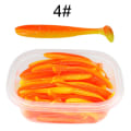 Miniatyrbillede 1 af 10: 50 STK Fiskeorm lokkemad blød plastik 7CM4 4 7cm4
