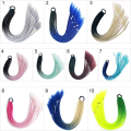 Pikkukuva 2 / 10: Värillinen Pigtail Ponytail Twist Braid -hiusköysi 2 2 2