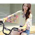 Miniatyrbilde 9 av 10: Dame Sommer Tynn Chiffon Skjorte Kort Topp Sjal