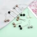 Miniatyrbillede 4 af 8: 24 stk Pearl Clip sjal tørklæde HVID white