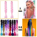 Pikkukuva 7 / 10: Jumbo Braid Braiding -hiustenpidennys 7 7 7