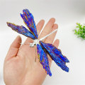 Pikkukuva 1 / 8: Aura Tourmaline Kyanite Dragonfly Butterfly ja Dragonfly B