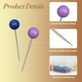 Miniatyrbilde 2 av 6: 600 STK Kart Push Pins Kart Tacks Marking Pins
