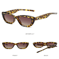 Miniatyrbillede 5 af 10: Cat Eye Solbriller Star Y2K Solbriller SORT-SORT SORT-SORT Black-Black