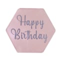 Pikkukuva 1 / 10: 10 kpl Cake Top Flag Cupcake Topper ROSE GOLD KUUSIkulmainen Rose Gold Hexagonal-Hexagonal
