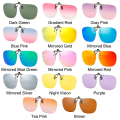 Miniatyrbilde 2 av 10: Clip-On polariserte solbriller Flip-up solbriller til Mirrored Blue
