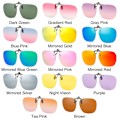 Pikkukuva 2 / 10: Clip-On Polarisoidut aurinkolasit Flip-up aurinkolasit Mirrored Blue Green