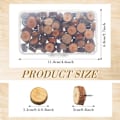 Miniatyrbillede 2 af 6: Træ Pushpins Push Pins Thumb Tacks