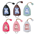 Miniatyrbillede 5 af 10: 2 STK Pull Out Car Key Case Pull Out Key Sleeve GRÅ grey