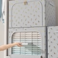 Pikkukuva 9 / 10: Quilt Organizer Vaatteet Peittolaatikko VAALEANHARMAA YHDEN IKKUNAN light grey single window-single window