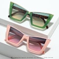 Miniatyrbillede 4 af 10: Kvinder Cat Eye solbriller Oversize nuancer LEOPARD Leopard
