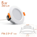 Miniatyrbilde 2 av 8: 4stk Retrofit Downlight Dimbar LED Innfelt Belysning Led