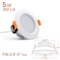 Miniatyrbillede 2 af 8: 4stk Retrofit Downlight Dæmpbar LED Indbygningsbelysning Led