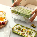 Pikkukuva 10 / 10: Jääpalatarjotin Jääpalakonemuotti MOULD 32 RÄLIKKÖ 32 RILKKIÄ Orange 32 Grids-32 Grids