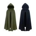 Miniatyrbild 5 av 10: Halloween Kläder Open Cape Cloak ARMY GREEN L army green L