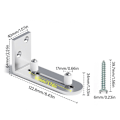 Miniatyrbillede 2 af 7: Glidende stalddør Gulvguider Dør hardware tilbehør døre