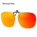Miniatyrbillede 1 af 10: Clip-On polariserede solbriller Flip-up solbriller til Mirrored Red