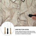Pikkukuva 8 / 10: 4 kpl Button Hook Aids Helper Button Hook Lisävarusteet PUU PIENI Wood Small Buttons-Small Buttons