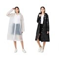 Pikkukuva 1 / 6: 2kpl Rain Ponchos Raincoats Rain Shell Coat 2Pcs
