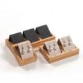 Miniatyrbillede 4 af 6: Ørestikker Øreringe Display Stand BEIGE 2 GRIDS 2 GRIDS beige 2 Grids-2 Grids