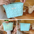 Miniatyrbillede 9 af 10: Quiltet makeuptaske Rejsetoilettaske PINK pink