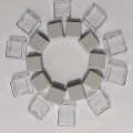 Miniatyrbilde 6 av 6: 10stk Transparente nøkkelhetter Dobbeltlags nøkkelhetter HVIT white