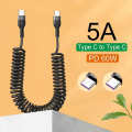 Miniatyrbilde 6 av 9: USB-kabelbaneladerkabel 1MPD/C TIL C PD/C TIL C 1mPD/C to C