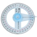 Miniatyrbillede 5 af 8: 4 stk 360 graders vinkelmåler cirkel vinkelmåler lineal Svingarm