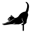 Miniatyrbild 1 av 10: Kattmetallstatyer Trädgårdsprydnader C C C